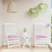 vidaXL Stolsdynor 2 st rosa 50x50x4 cm tyg