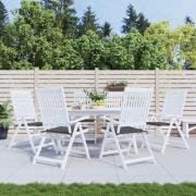 vidaXL Stolsdynor 6 st antracit 50x50x4 cm oxfordtyg