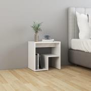 vidaXL Sängbord vit högglans 40x30x40 cm konstruerat trä