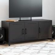 vidaXL Tv-bänk svart 100,5x39x43,5 cm stål