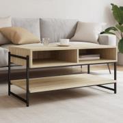 vidaXL Soffbord sonoma-ek 90x50x45 cm konstruerat trä