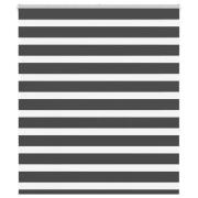 vidaXL Rullgardin zebra svart 135x150 cm tyg bredd 130,9cm polyester