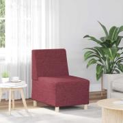 vidaXL Soffstol vinröd 55 cm tyg