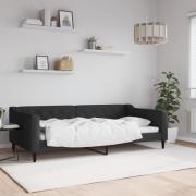 vidaXL Dagbädd svart 100x200 cm tyg