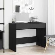 vidaXL Skrivbord svart ek 101x50x76,5 cm konstruerat trä