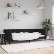 vidaXL Dagbädd svart 90x190 cm sammet