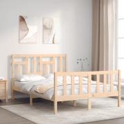 vidaXL Sängram utan madrass 140x200 cm massiv furu