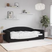 vidaXL Dagbädd svart 90x190 cm sammet