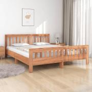 vidaXL Sängram massiv teak 160x200 cm