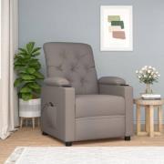 vidaXL Elektrisk reclinerfåtölj taupe tyg