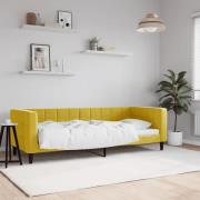 vidaXL Dagbädd gul 80x200 cm sammet
