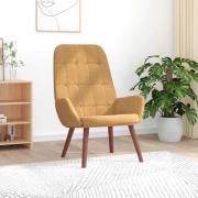 vidaXL Vilstol brun sammet