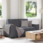 vidaXL 2-sitssoffa mörkgrå 120 cm sammet