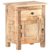 vidaXL Sängbord 40x30x50 cm massivt grovt mangoträ