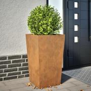 vidaXL Planteringskärl för trädgård 45x45x75 cm väderbeständigt stål
