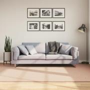 vidaXL Mjuk matta HUARTE med kort lugg tvättbar rosa 160x230 cm