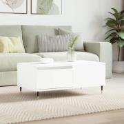 vidaXL Soffbord vit 90x50x36,5 cm konstruerat trä