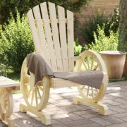 vidaXL Adirondackstol massivt granträ