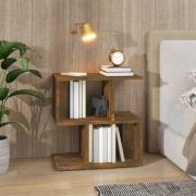 vidaXL Sängbord rökfärgad ek 50x30x51,5 cm konstruerat trä