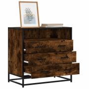 vidaXL Lådskåp rökfärgad ek 70x41x70 cm konstruerat trä