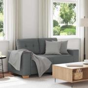 vidaXL Loveseat soffa mörkgrå 120 cm tyg