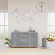 vidaXL Skänk grå sonoma 120x36x69 cm konstruerat trä