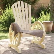 vidaXL Adirondackstolar 4 st massivt granträ