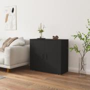 vidaXL Skänk svart 80x33x70 cm konstruerat trä