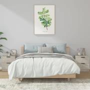 vidaXL Sängbord 2 st betonggrå konstruerat trä