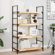 vidaXL Svävande hyllor 2 st 80x40x4 cm obehandlat massivt akaciaträ