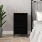 vidaXL Sängbord svart 40x35x70 cm konstruerat trä