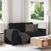 vidaXL 2-sitssoffa svart 120 cm tyg