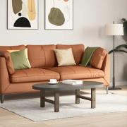 vidaXL Soffbordsben naturstål 2 st 50x(30-31) cm stål