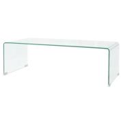 vidaXL Soffbord i härdat glas 98x45x30 cm