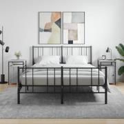 vidaXL Sängbord 2 st grå sonoma 40x42x60 cm konstruerat trä