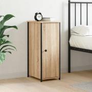 vidaXL Sängbord sonoma-ek 32x42x80 cm konstruerat trä