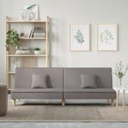 vidaXL Bäddsoffa taupe tyg
