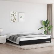 vidaXL Sängram utan madrass svart 200x200 cm tyg