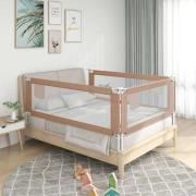 vidaXL Sängskena för barn taupe 90x25 cm tyg