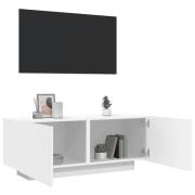 vidaXL Tv-bänk vit 100x35x40 cm konstruerat trä