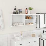 vidaXL Väggskåp för badrum vit 100x25x40 cm konstruerat trä