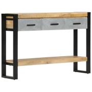 vidaXL Konsolbord 110x30x76 cm massivt grovt mangoträ