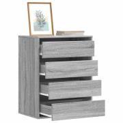 vidaXL Byrå grå sonoma 60x41x76 cm konstruerat trä