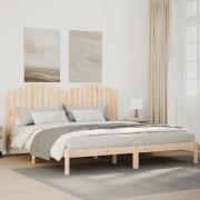 vidaXL Sängram utan madrass extra lång 200x220 cm massivt trä