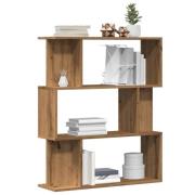 vidaXL Bokhylla artisan ek 80x24x96 cm konstruerat trä