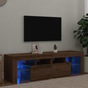vidaXL TV-bänk med LED-lampor artisan ek 140x36,5x40cm konstruerat trä
