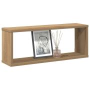 vidaXL Vägghylla kubformad 2 st artisan ek 60x15x23 cm konstruerat trä