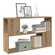 vidaXL Bokhylla artisan ek 100x24x63 cm konstruerat trä