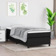 vidaXL Sängram utan madrass svart 100x200 cm tyg