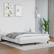 vidaXL Sängram vit 140x190 cm konstläder